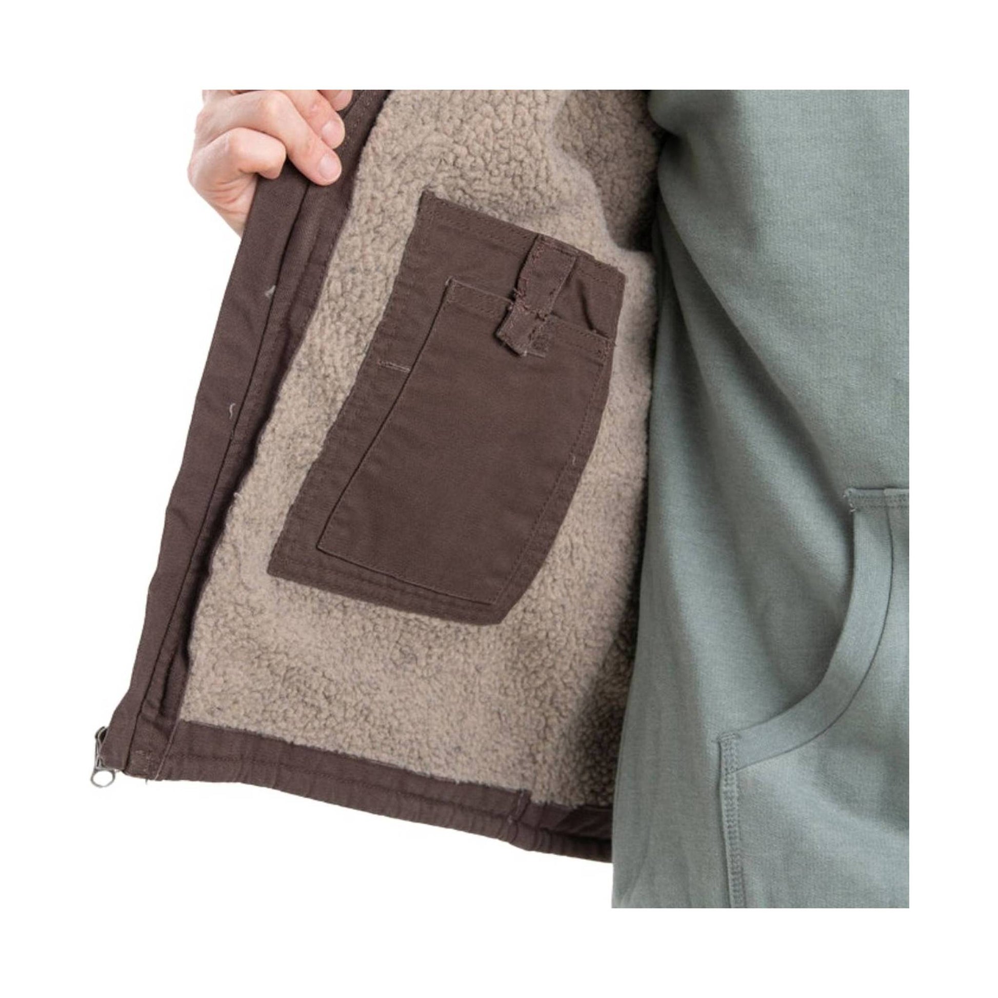 Berne Women's Canyon Sherpa Lined Vest - Cedar Green by Lenny's Shoe & Apparel