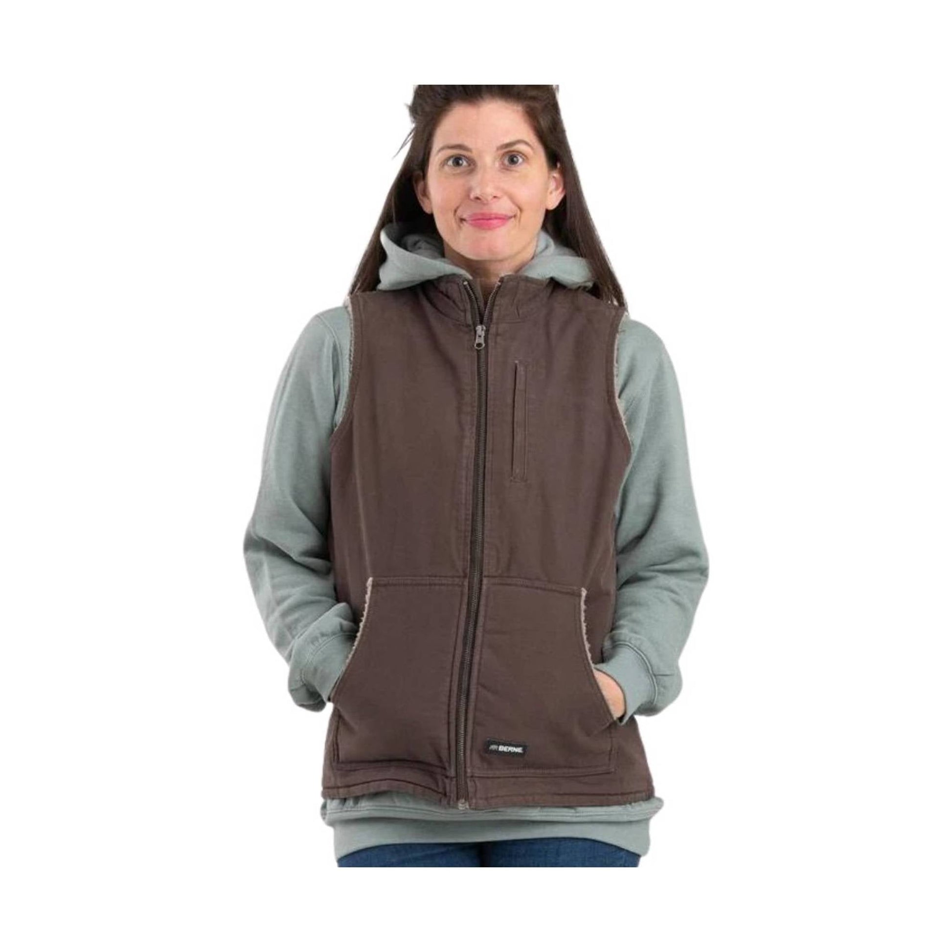 Berne Women's Canyon Sherpa Lined Vest - Tuscan by Lenny's Shoe & Apparel