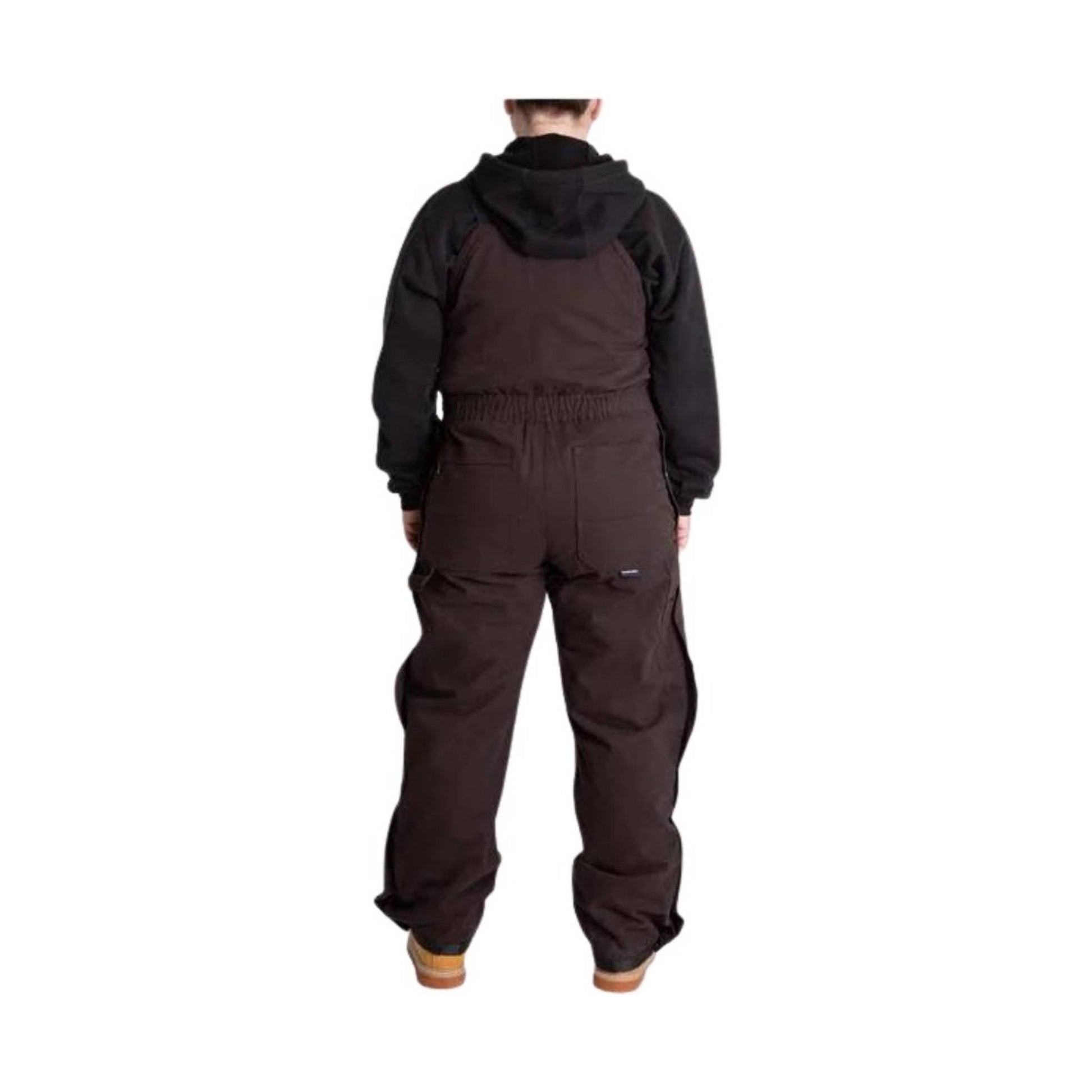 Berne Women's Washed Insulated Bib overall - Dark Brown by Lenny's Shoe & Apparel