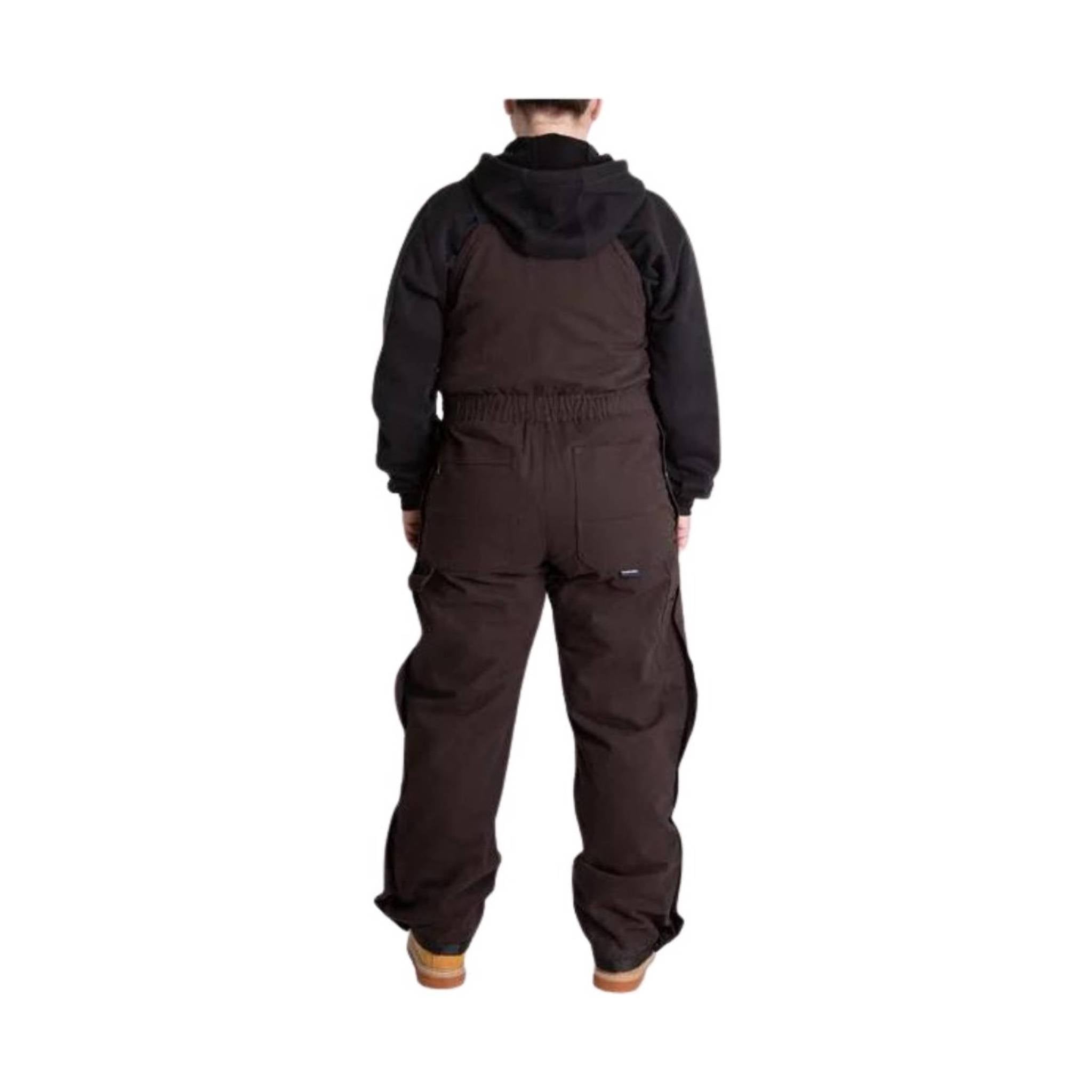 Berne Women's Washed Insulated Bib overall - Dark Brown by Lenny's Shoe & Apparel