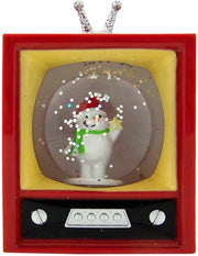 LED Mini TV Snowglobe - Snowman