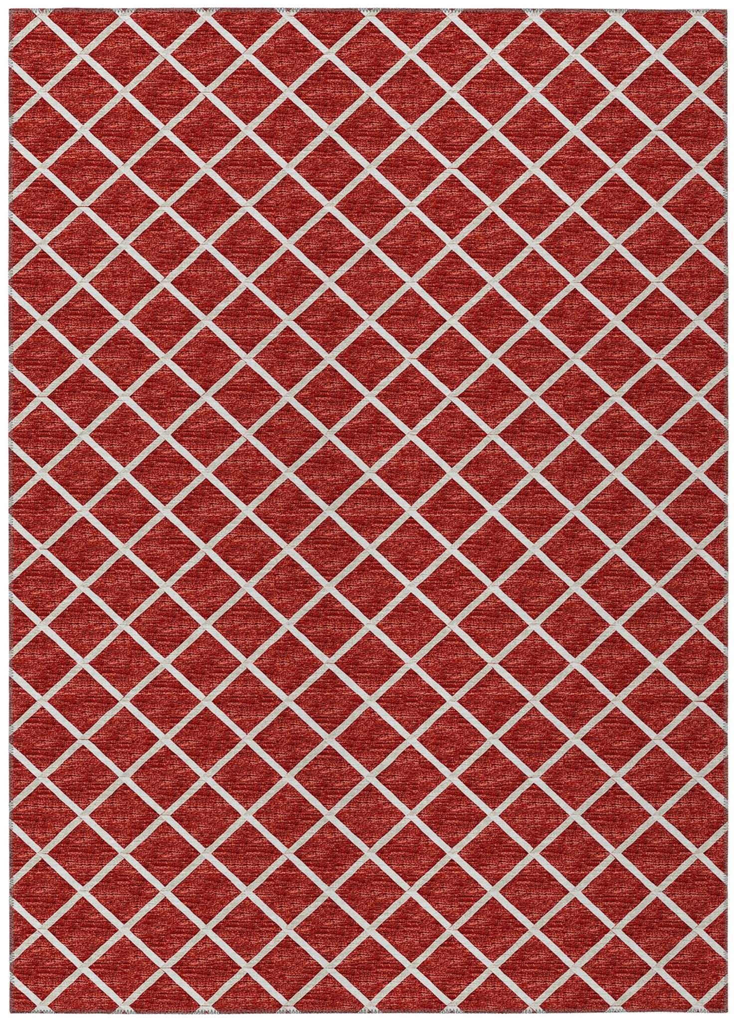 York Indoor/Outdoor Red 5' x 8' by Homeportonline