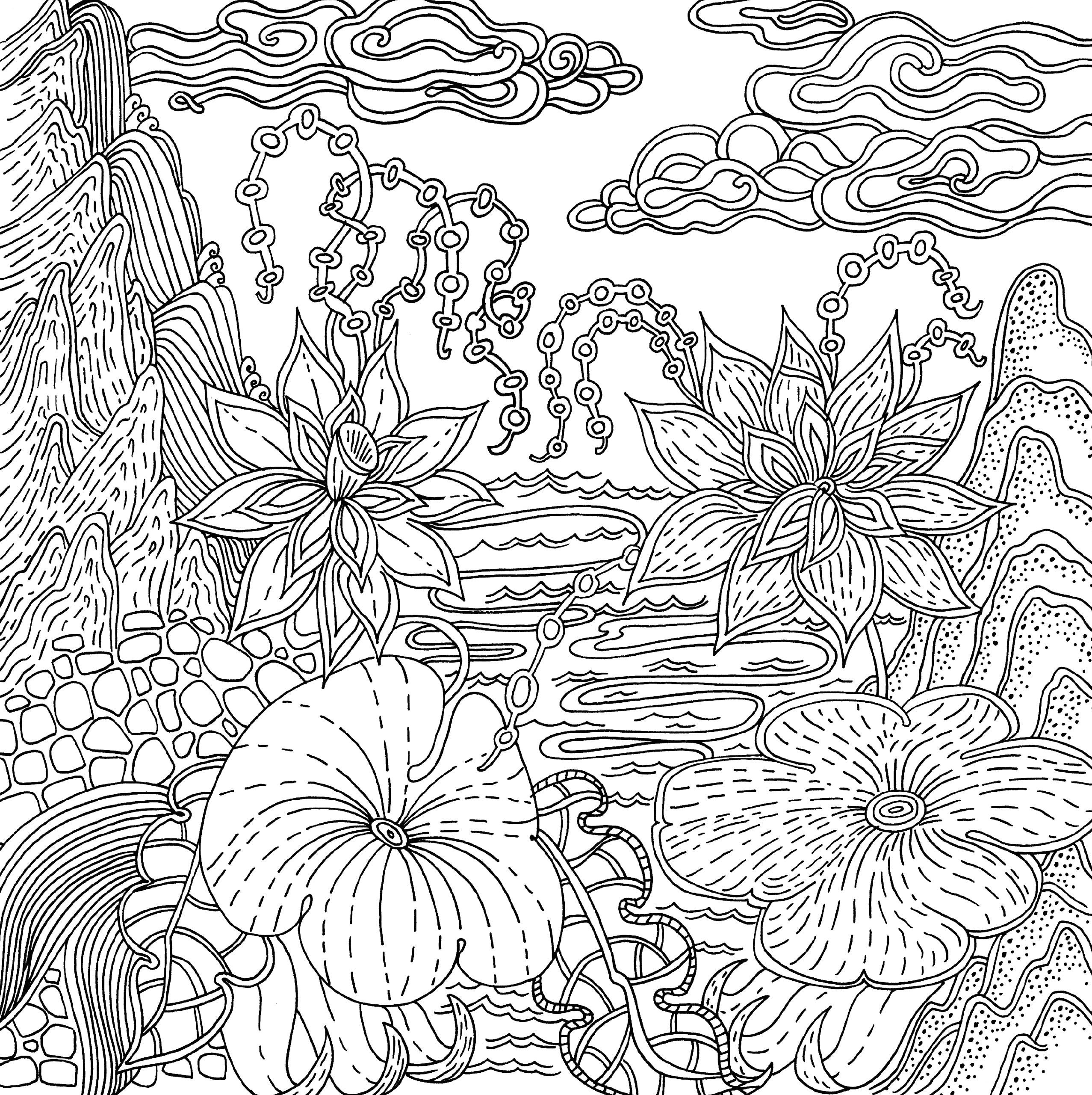 Serenity Artist's Coloring Book 31 Calming Designs – Myti