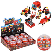 Building Block Egg Kit Fire & Rescue (Sold Individually) by Homeportonline