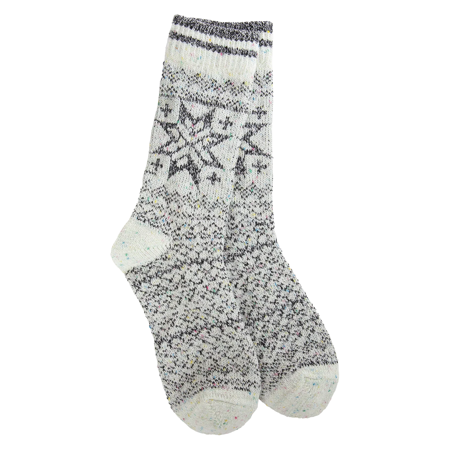 Socks - Weekend Holiday Confetti Crew OS Black by Homeportonline