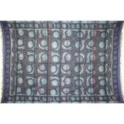 Tapestry Twin Size Overprint Madras Celestial Blue by Homeportonline