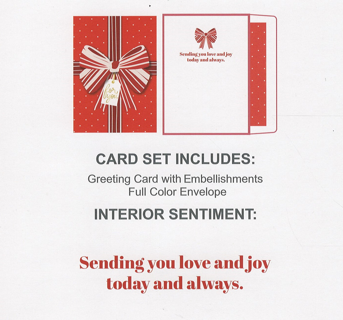 Striped Bow Gift Card