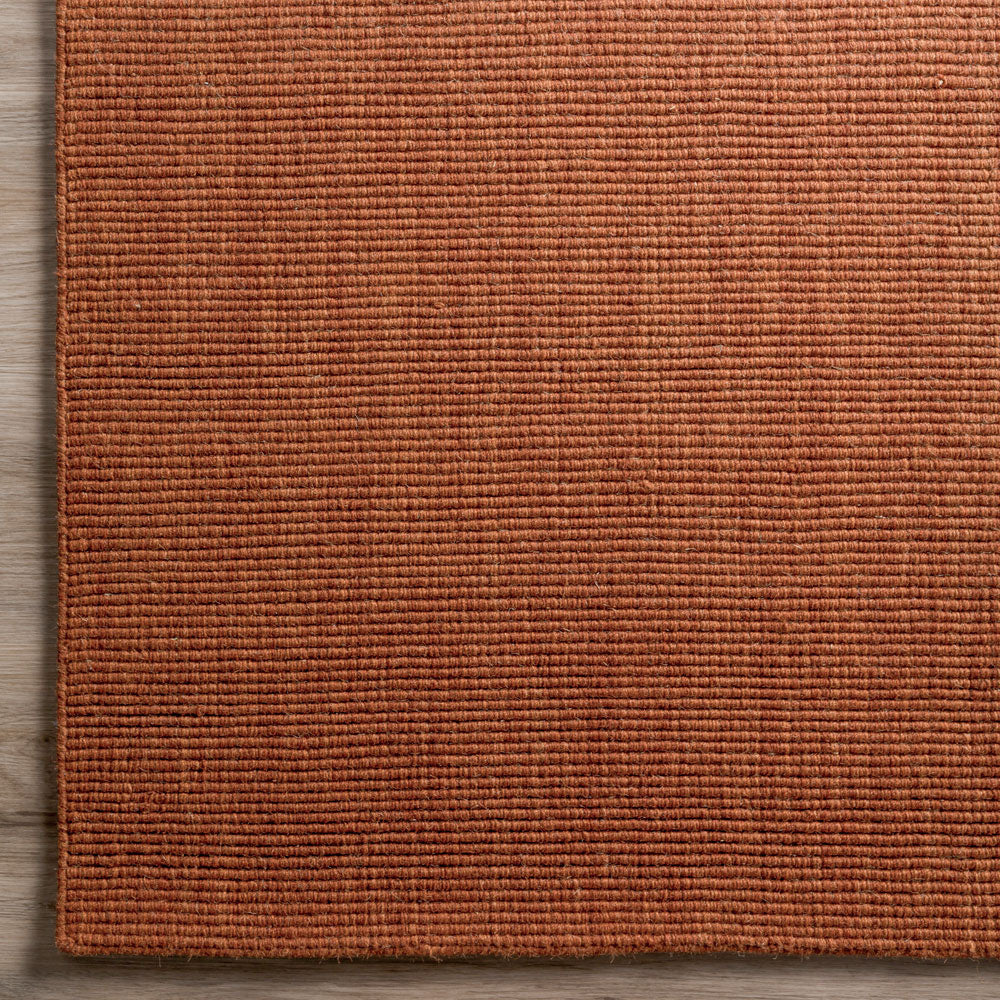 Monaco Boucle Wool Rug Paprika 3'6" x 5'6" by Homeportonline