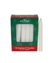 White Dripless Candle for Glockenspell Chimes - 12 Piece Box Set