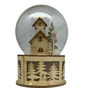 B/O Lighted Laser Cut Village with Tree