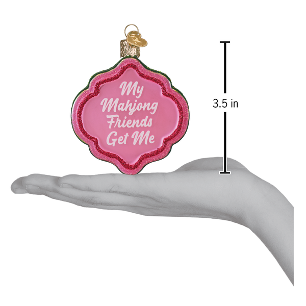 My Mahjong Friends Glass Ornament