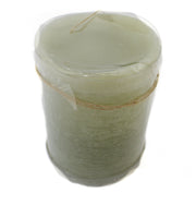 LED Candle Silver/Green - 3x4