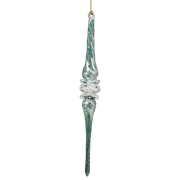 Seafoam Spiral Icicle Ornament