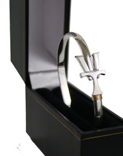 Vermont  Hook Bracelet Silver - 5mm Band - 7.5 Inch