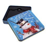 Christmas Gift Card Tin - Let It Snow Snowman