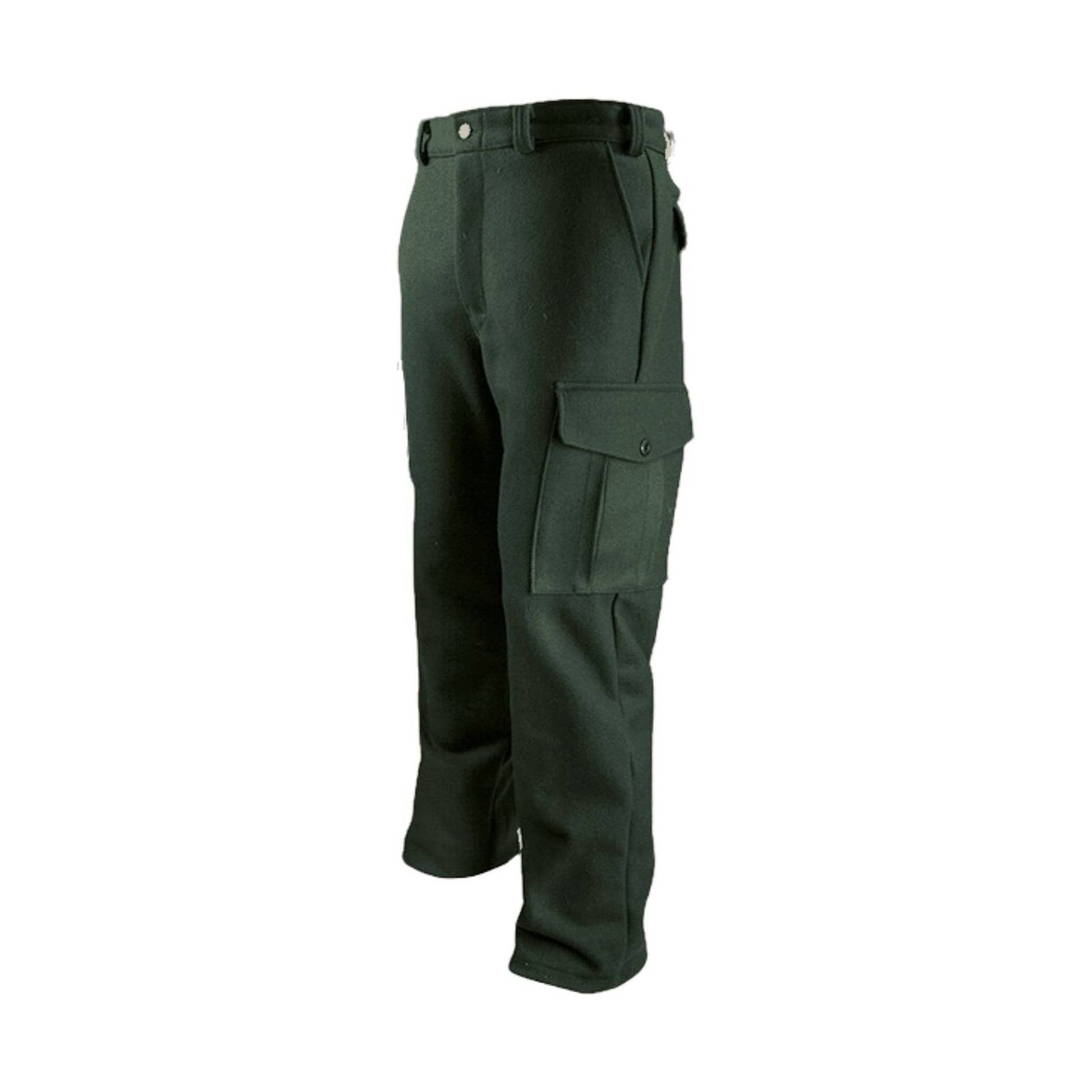 Big Bill Men's 6 Pocket Cargo Wool Pants - Green by Lenny's Shoe & Apparel