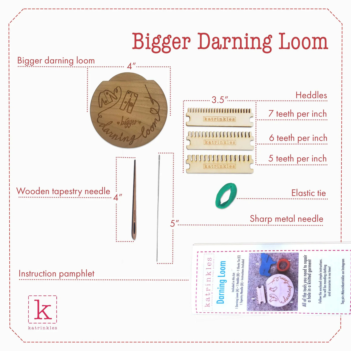 Katrinkles Bigger Darning & Mending Loom