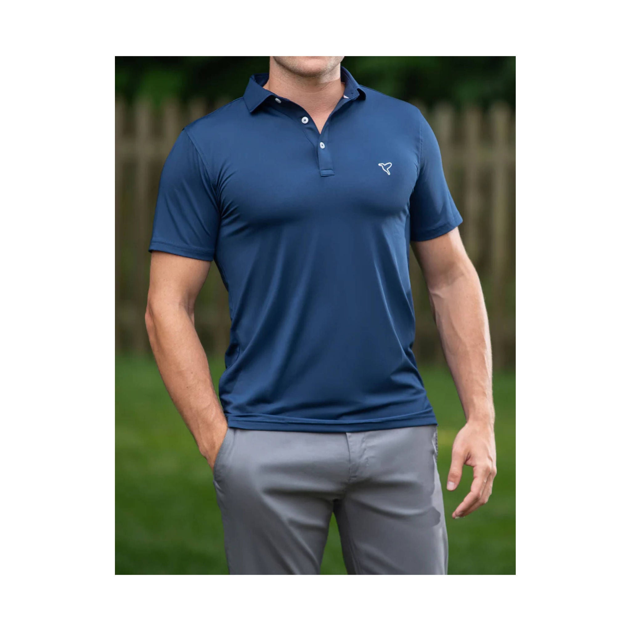 Birddogs Men's Galileo Ravioli Polo - Navy by Lenny's Shoe & Apparel