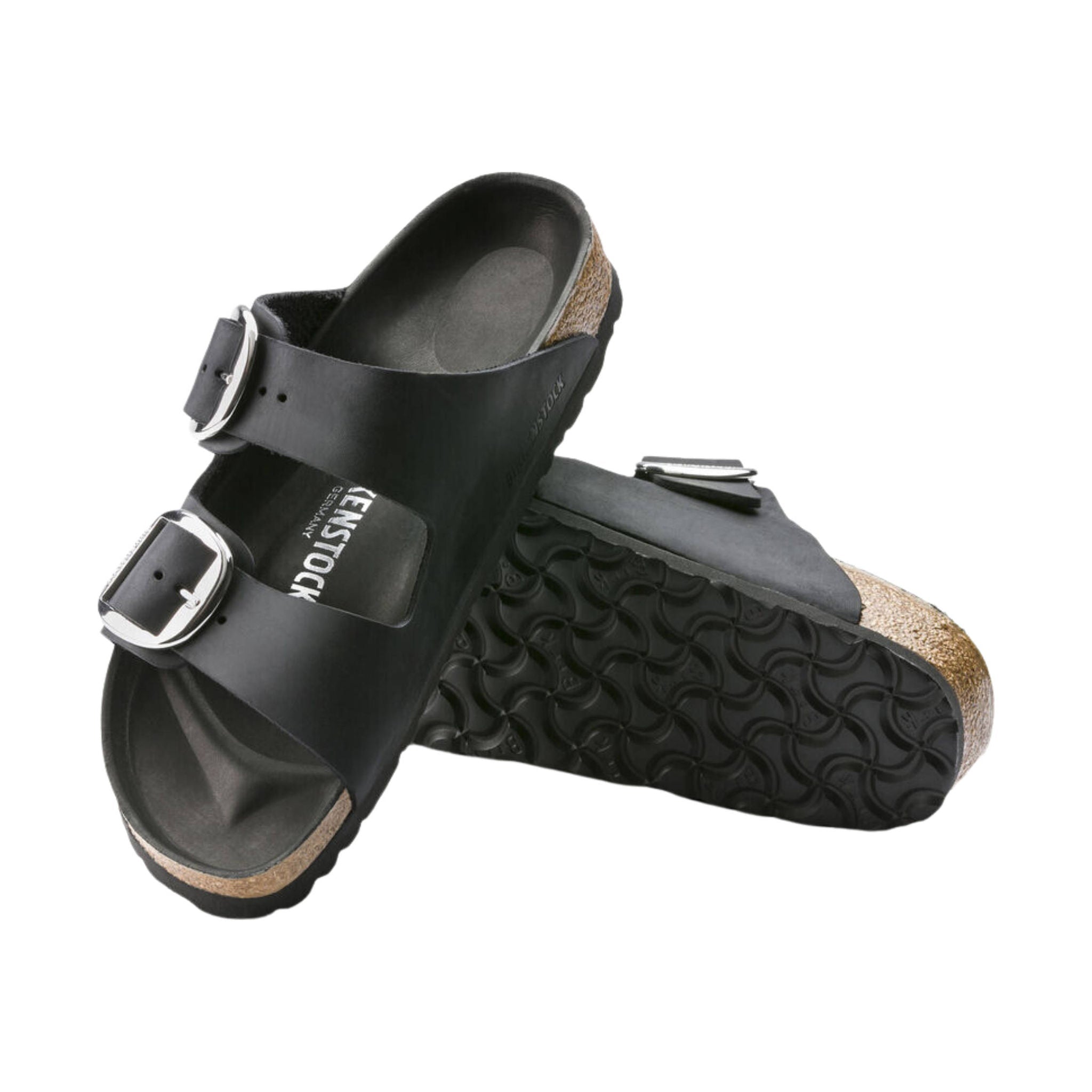 Birkenstock Arizona Big Buckle Sandal - Oiled Leather Black by Lenny's Shoe & Apparel