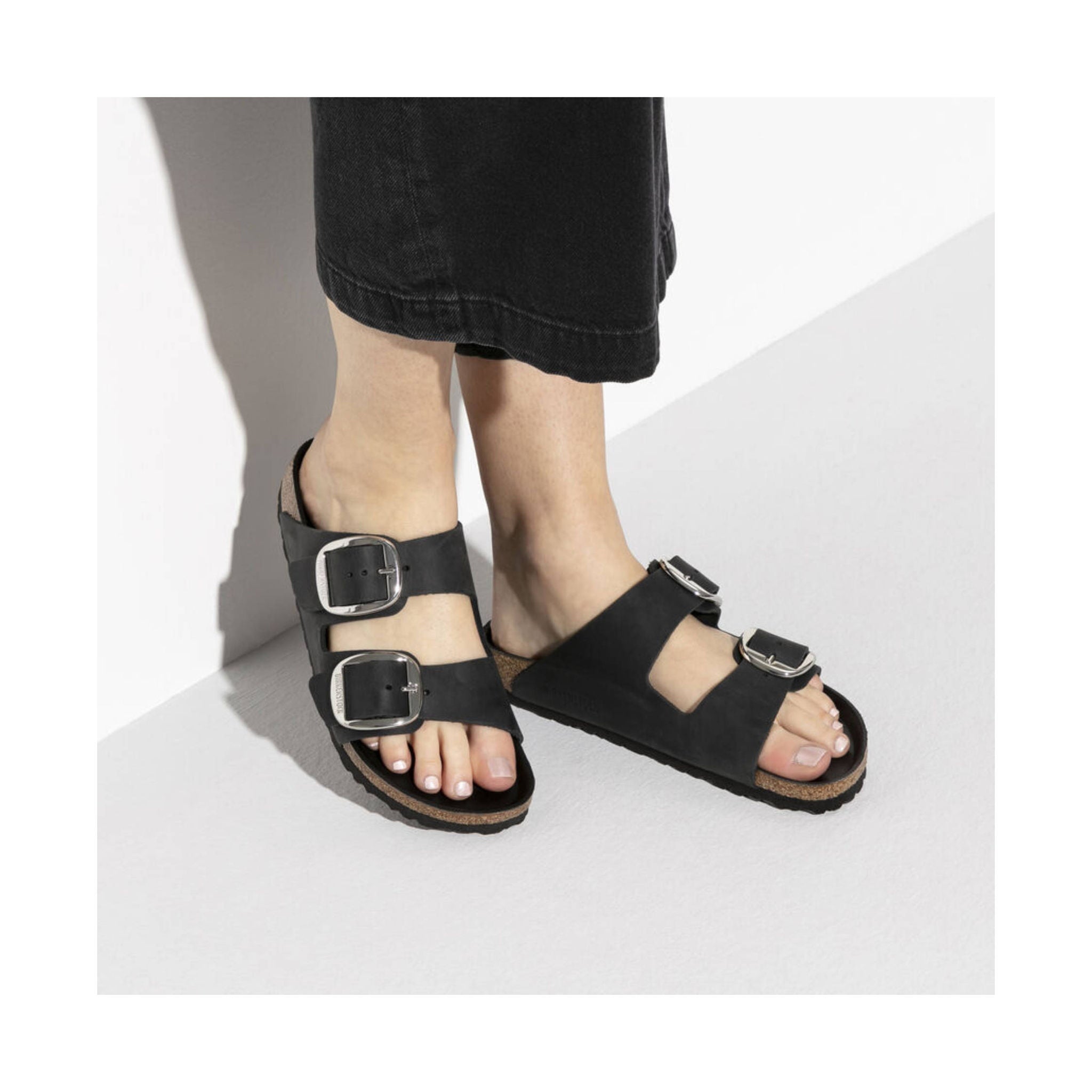 Birkenstock Arizona Big Buckle Sandal - Oiled Leather Black by Lenny's Shoe & Apparel