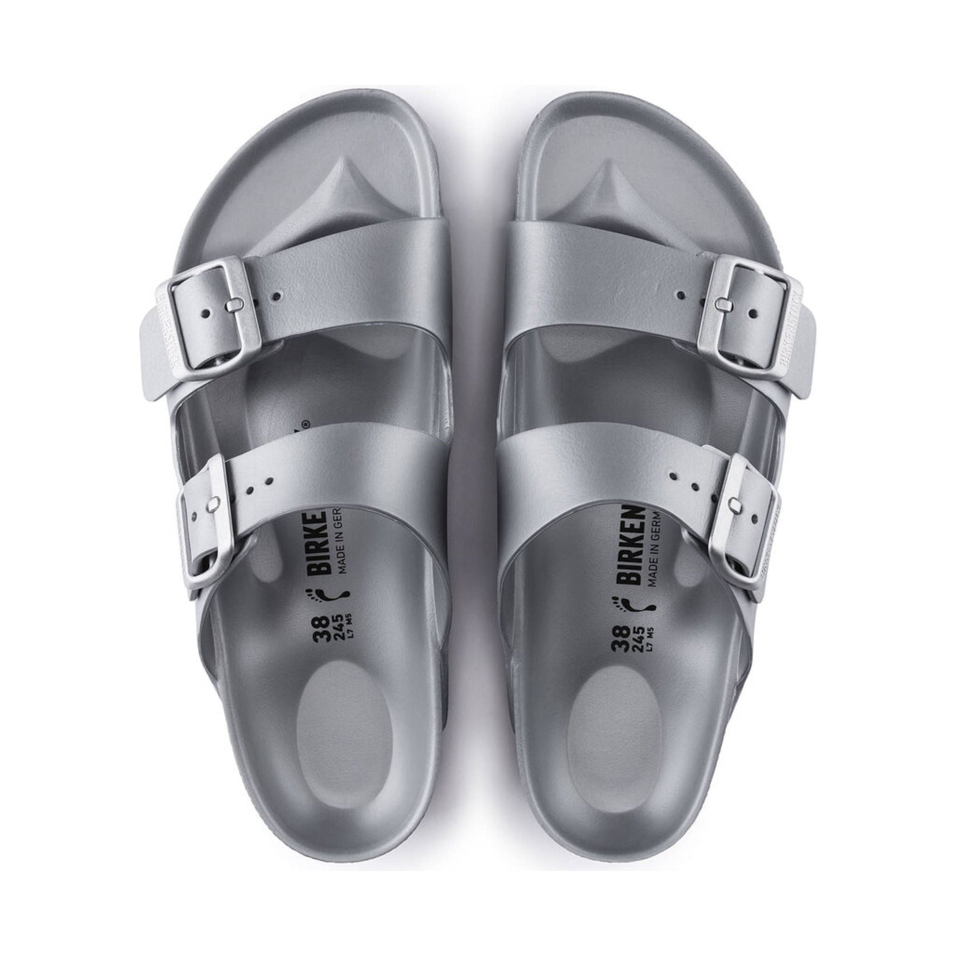 Birkenstock Arizona Essentials EVA Sandal - Metallic Silver by Lenny's Shoe & Apparel