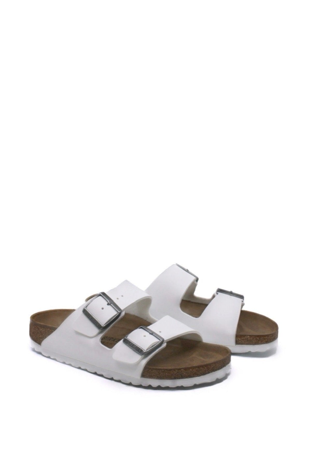 Birkenstock Arizona White Birko-Flor Narrow by Dear Lucy