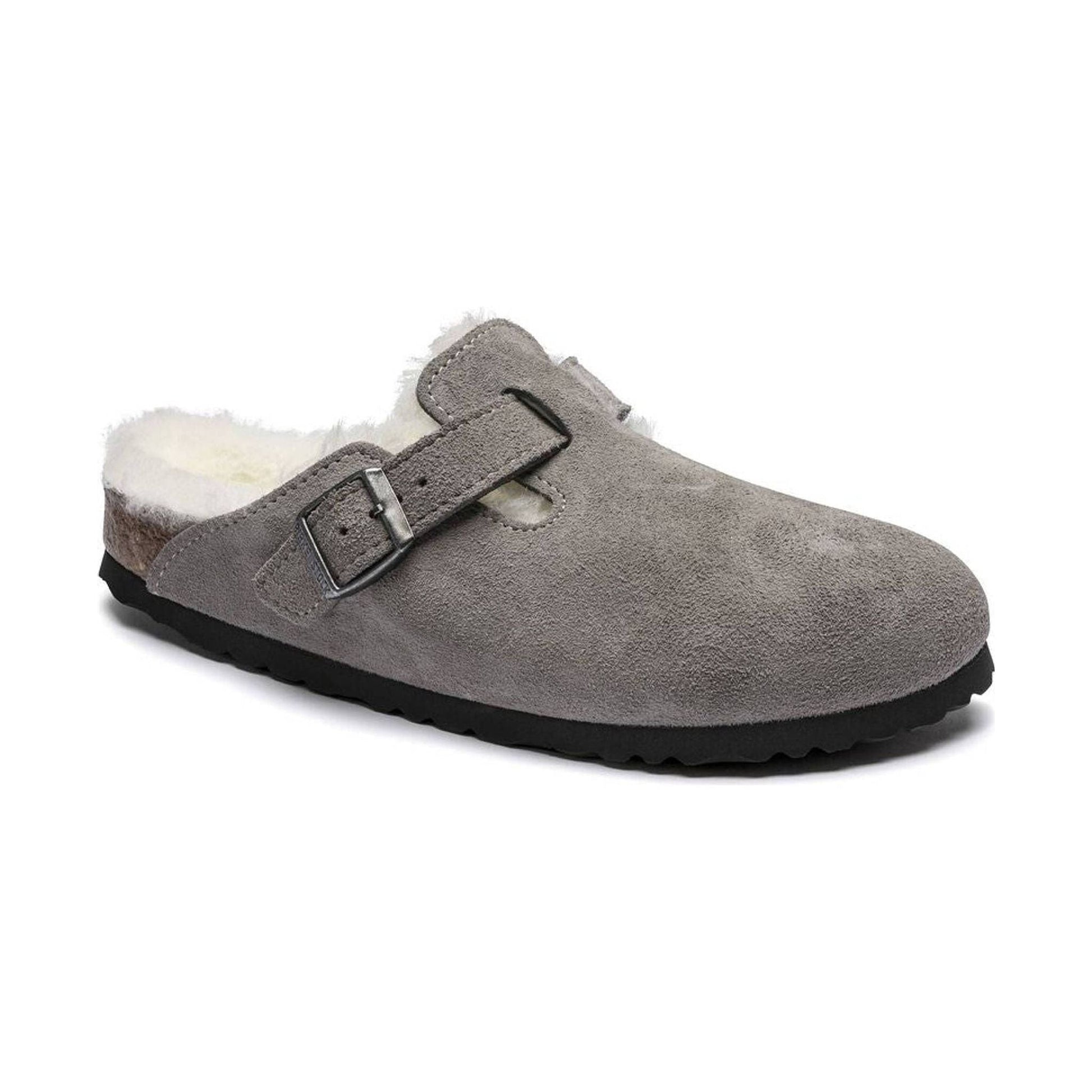 Birkenstock Boston Shearling - Stone Coin Natural by Lenny's Shoe & Apparel