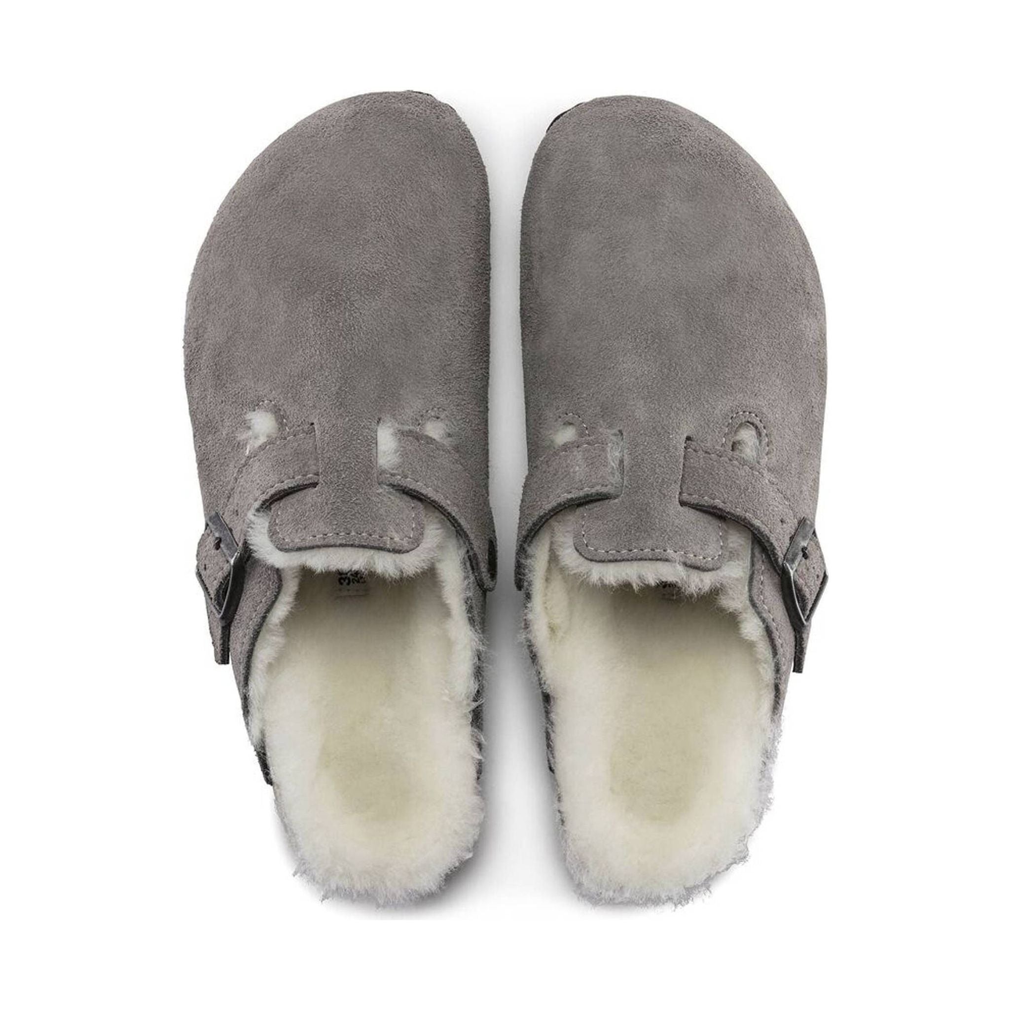 Birkenstock Boston Shearling - Stone Coin Natural by Lenny's Shoe & Apparel