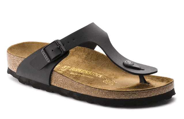 Birkenstock Gizeh Black Birko-Flor Regular Width by Dear Lucy