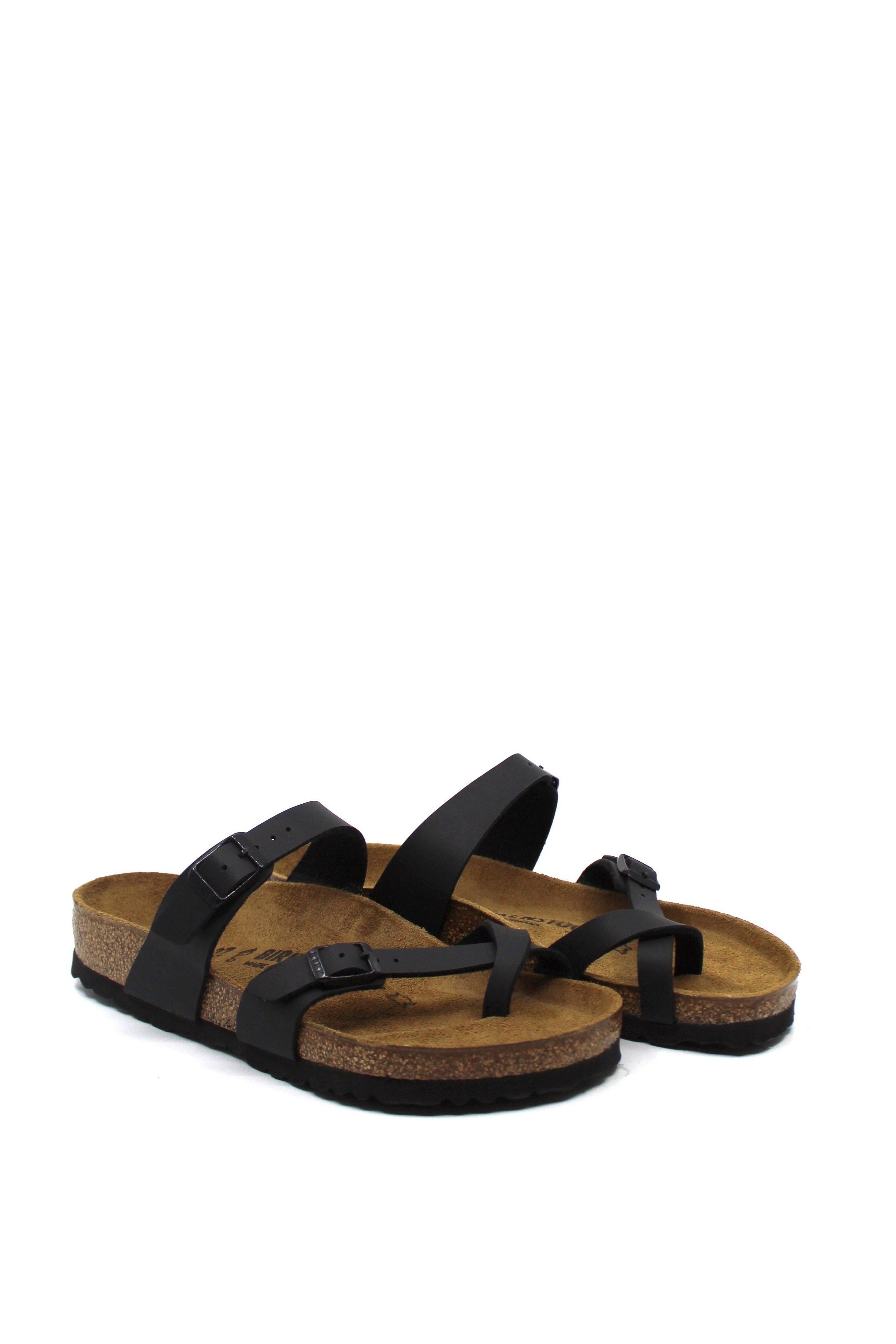 Birkenstock Mayari Black Birko-Flor Regular Width by Dear Lucy