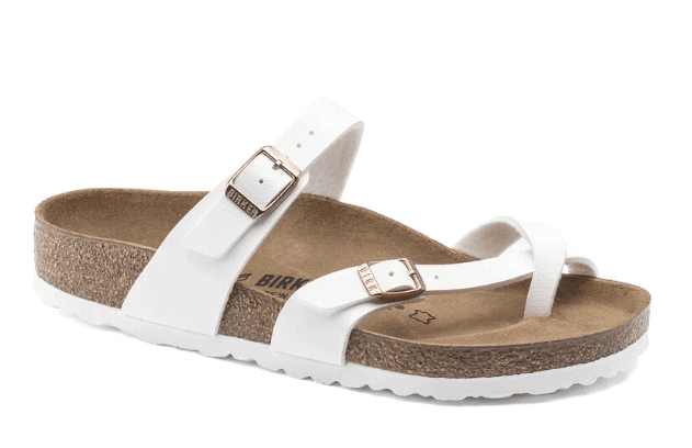 Birkenstock Mayari White Birko-Flor Regular Width by Dear Lucy