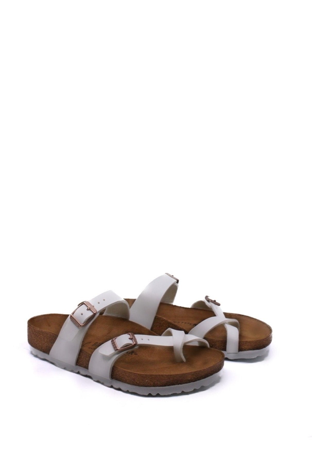 Birkenstock Mayari White Birko-Flor Regular Width by Dear Lucy