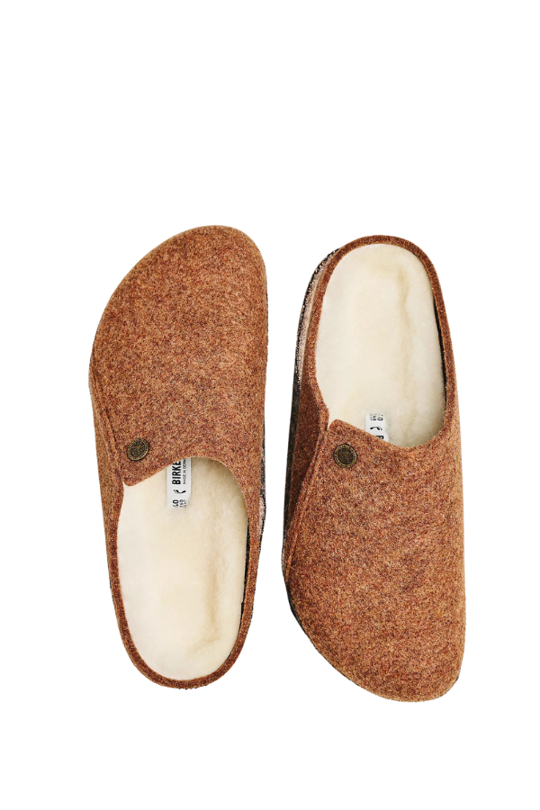 Birkenstock Zermatt Shearling Toffee/Natural Narrow