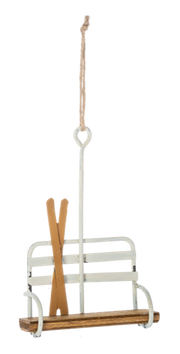 Winter Ski Lift Ornament - Light