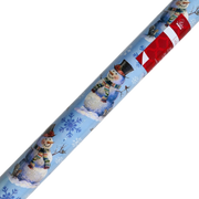 Holiday Roll Wrap - 30" x 168" - Frosty Friends