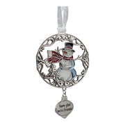 Snow Glad We're Friends Snowman - Colors of Christmas Ornament