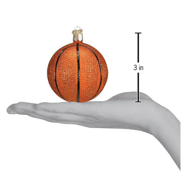 Basketball Glass Ornament