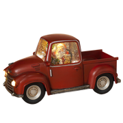 Lighted Spinning Water Globe Truck with Santa Driving
