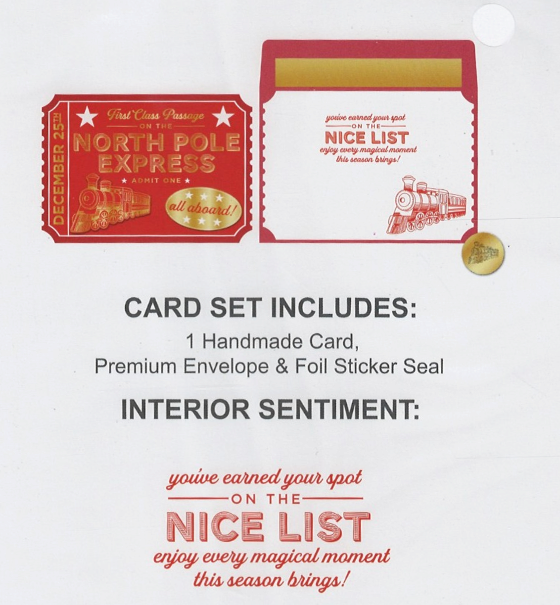 Premium Christmas Card - North Pole Express
