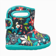 Bogs Baby II Cartoon Flower Rain Boot - Ink Blue Multi by Lenny's Shoe & Apparel