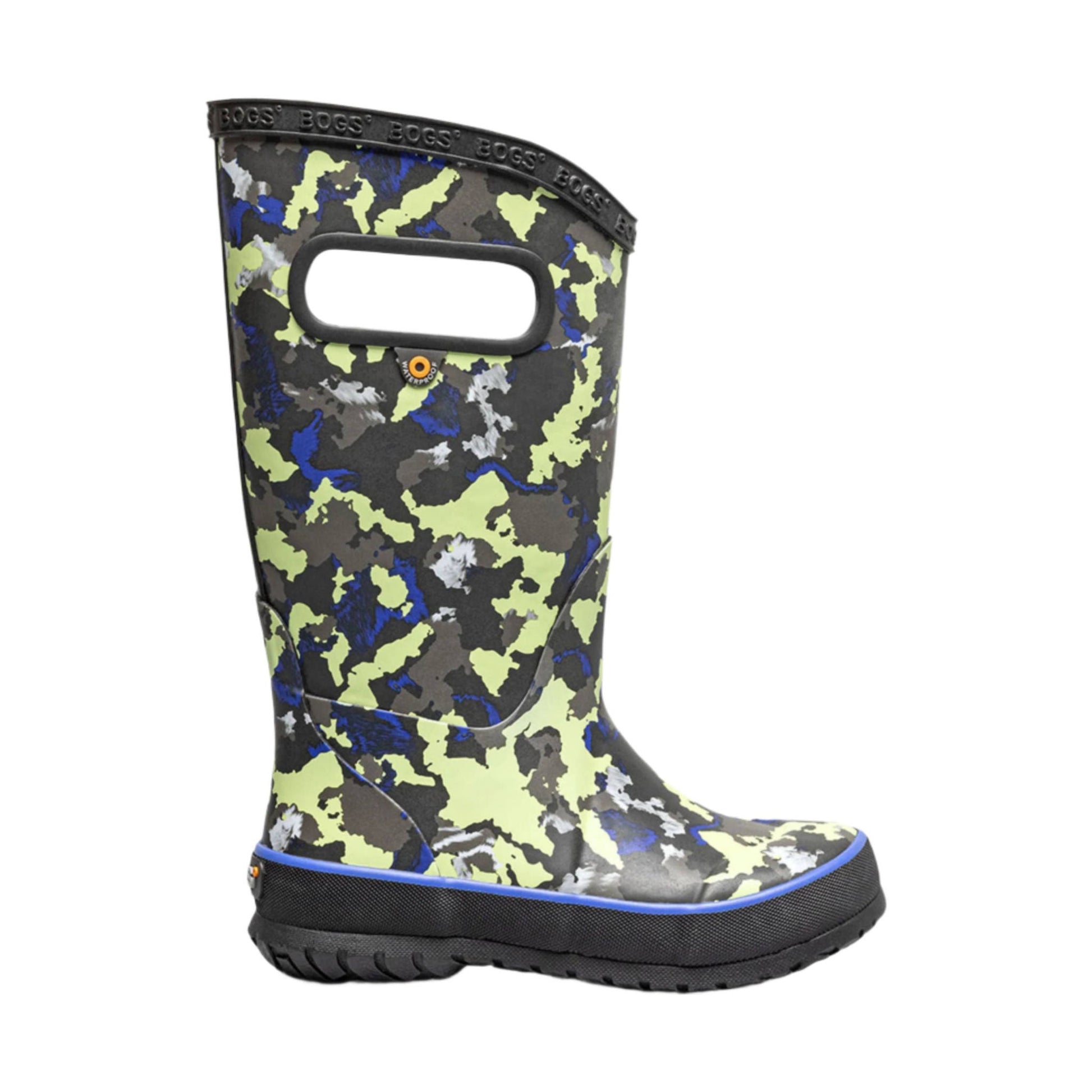 Bogs Kids' Camo Texture Rain Boots - Black Multi by Lenny's Shoe & Apparel