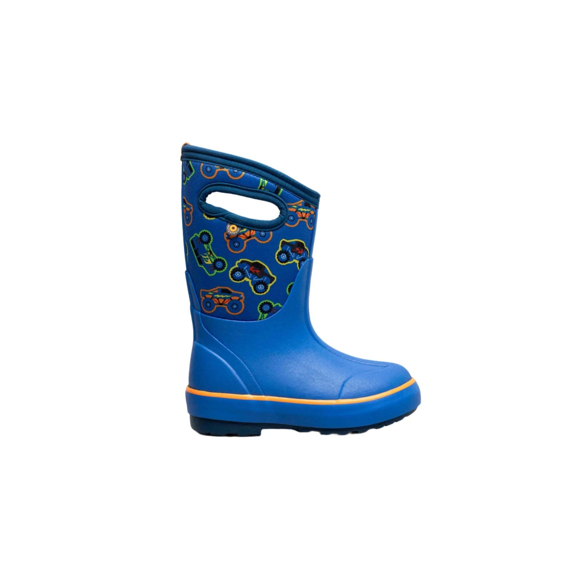 Bogs Kids' Classic II Monster Trucks Waterproof Winter Boots - Blue Multi by Lenny's Shoe & Apparel
