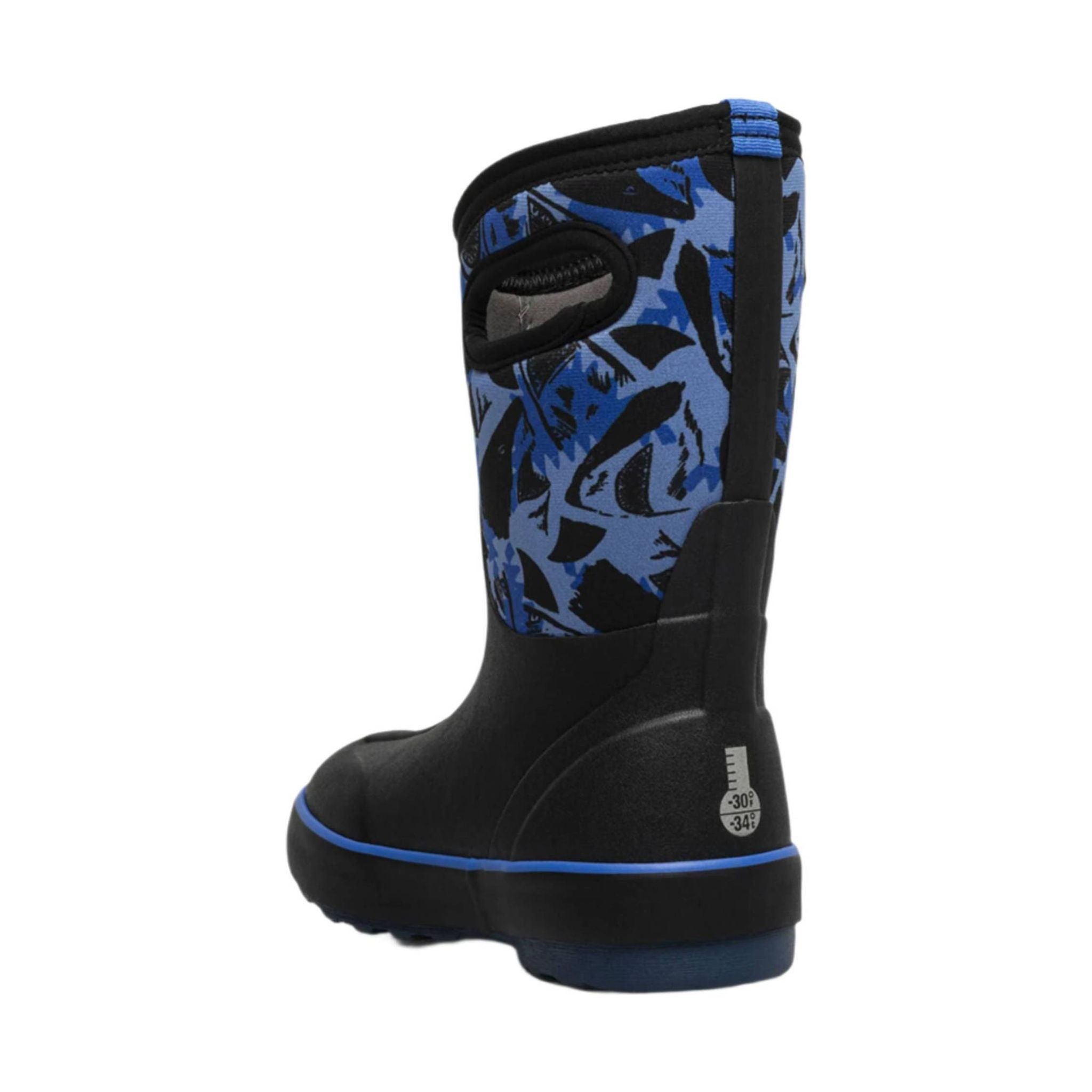 Bogs Kids' Classic II Sharks Winter Boots - Black Multi Color by Lenny's Shoe & Apparel