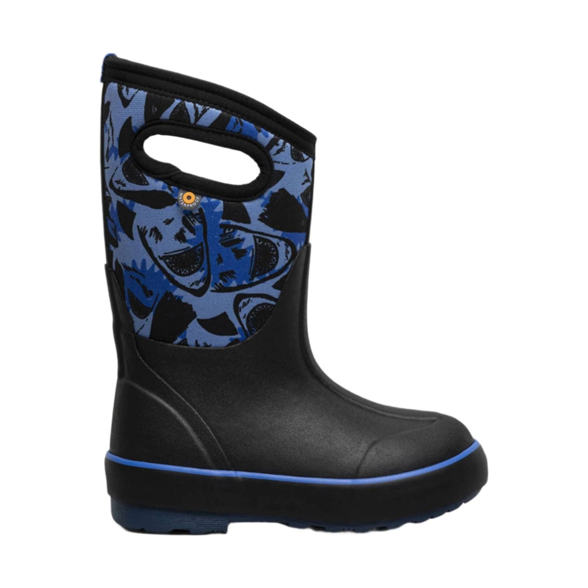 Bogs Kids' Classic II Sharks Winter Boots - Black Multi Color by Lenny's Shoe & Apparel