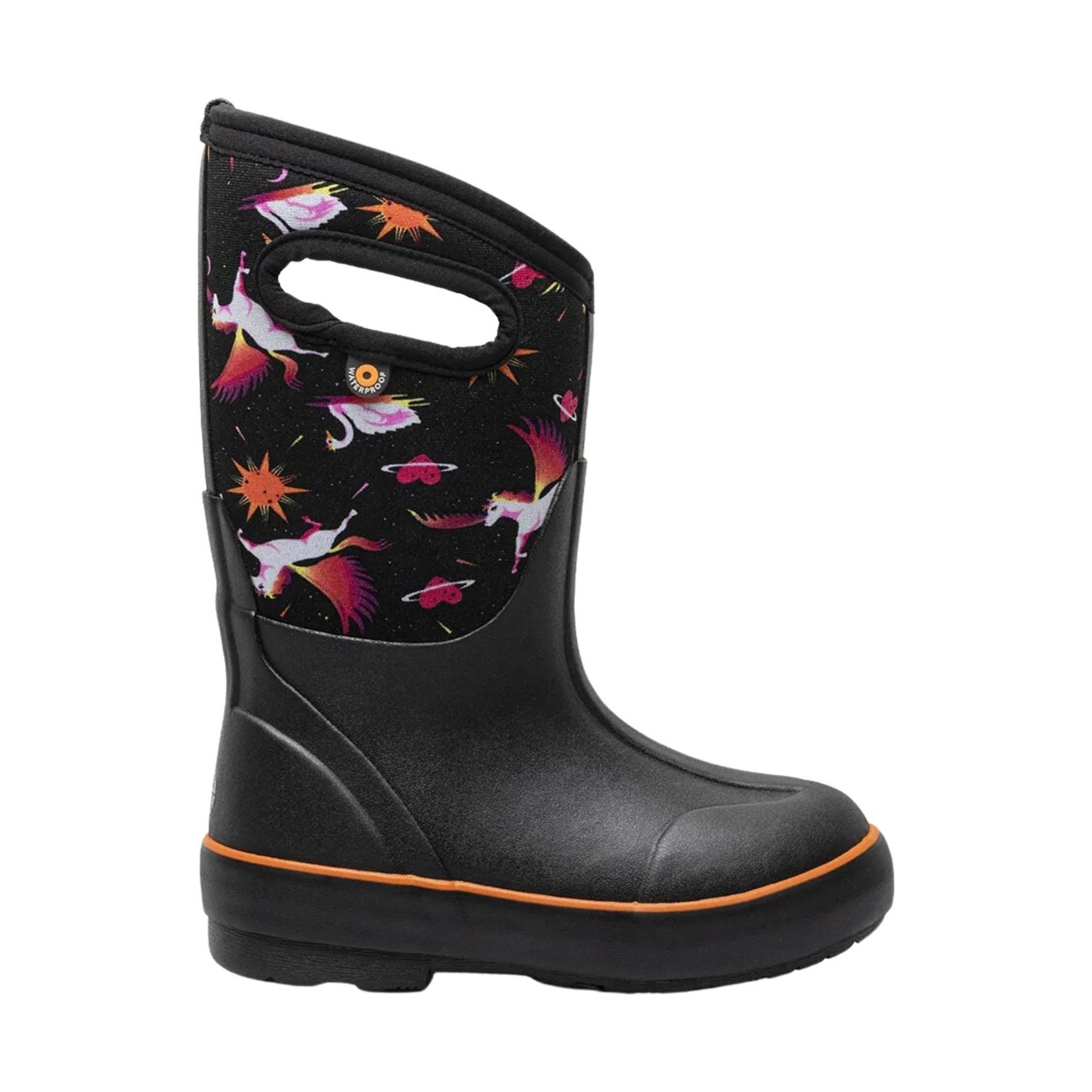 Bogs Kids' Classic II Space Pegasus Rain Boots - Black Multi by Lenny's Shoe & Apparel