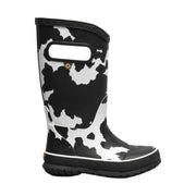 Bogs Kids' Cow Rain Boots - Black & White by Lenny's Shoe & Apparel