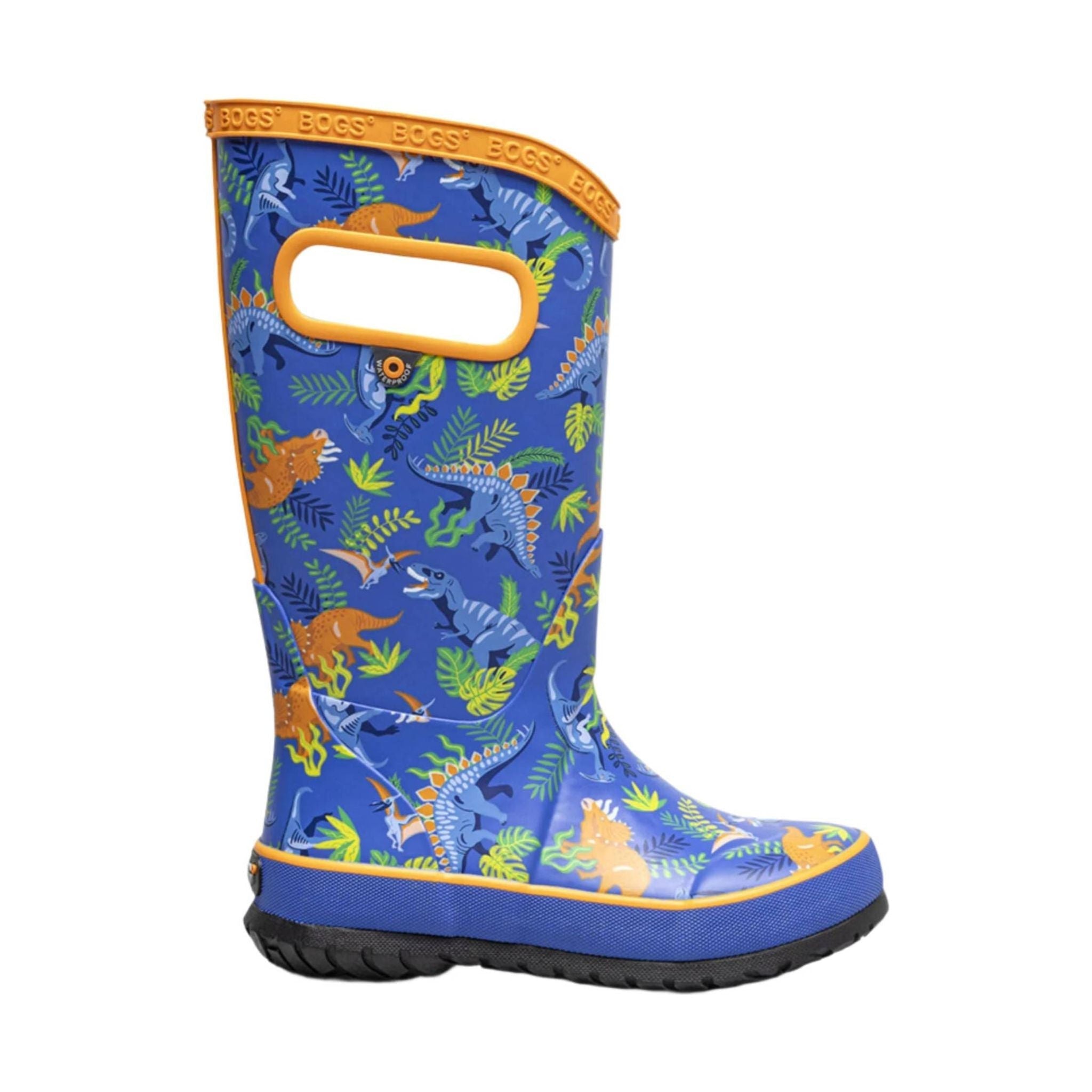 Bogs Kids' Dinosaur Jungle Rain Boots - Blue Multi by Lenny's Shoe & Apparel