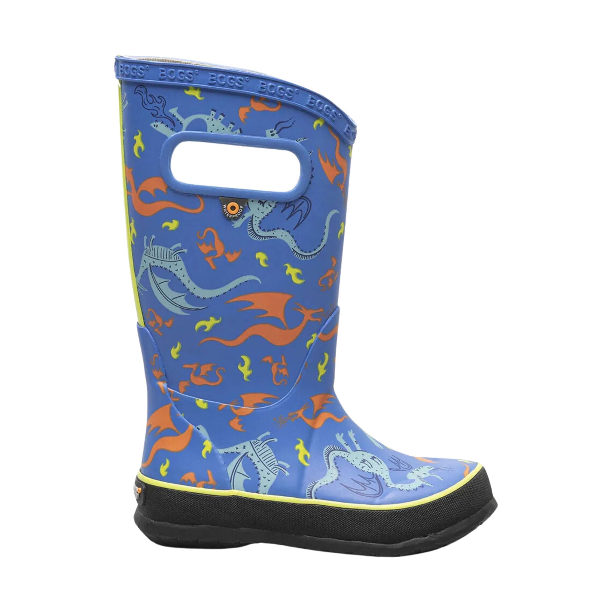 Bogs Kids' Dragons Rain Boots - Blue Multi by Lenny's Shoe & Apparel
