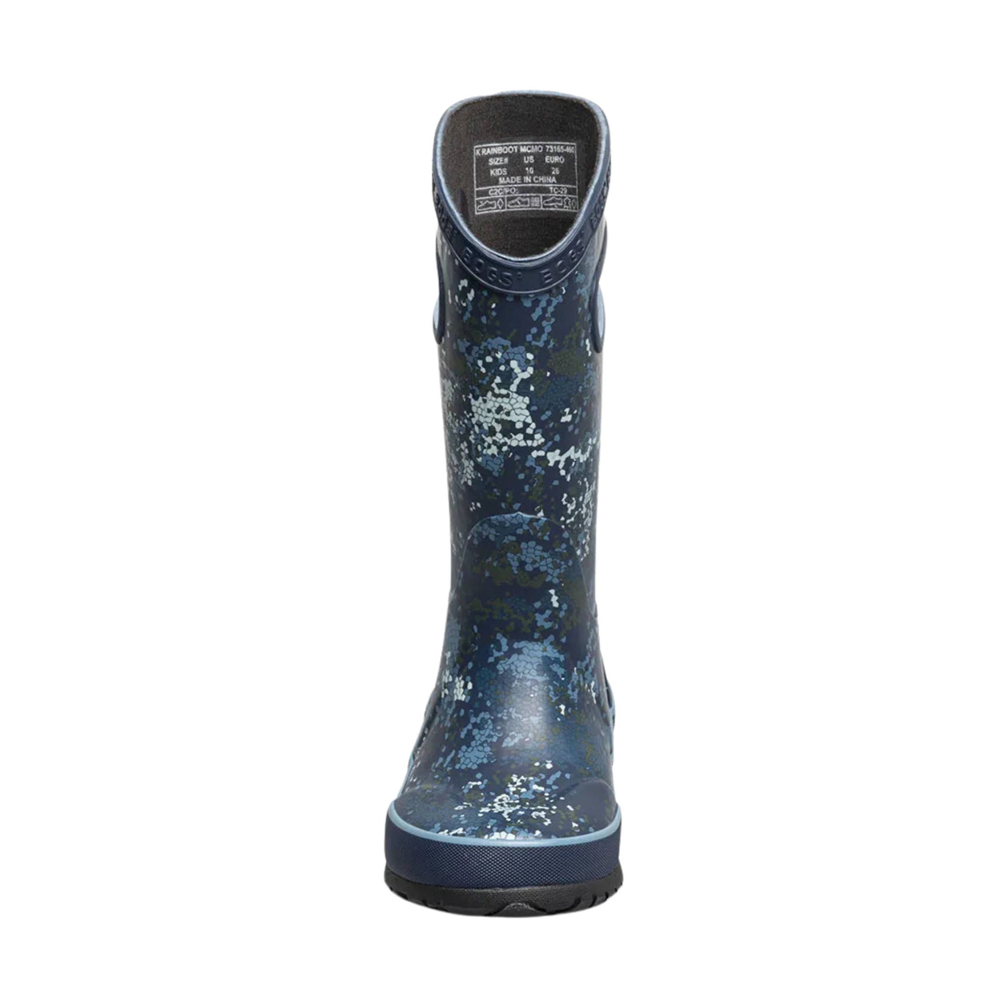 Bogs Kids' Micro Camo Rain Boots - Blue by Lenny's Shoe & Apparel