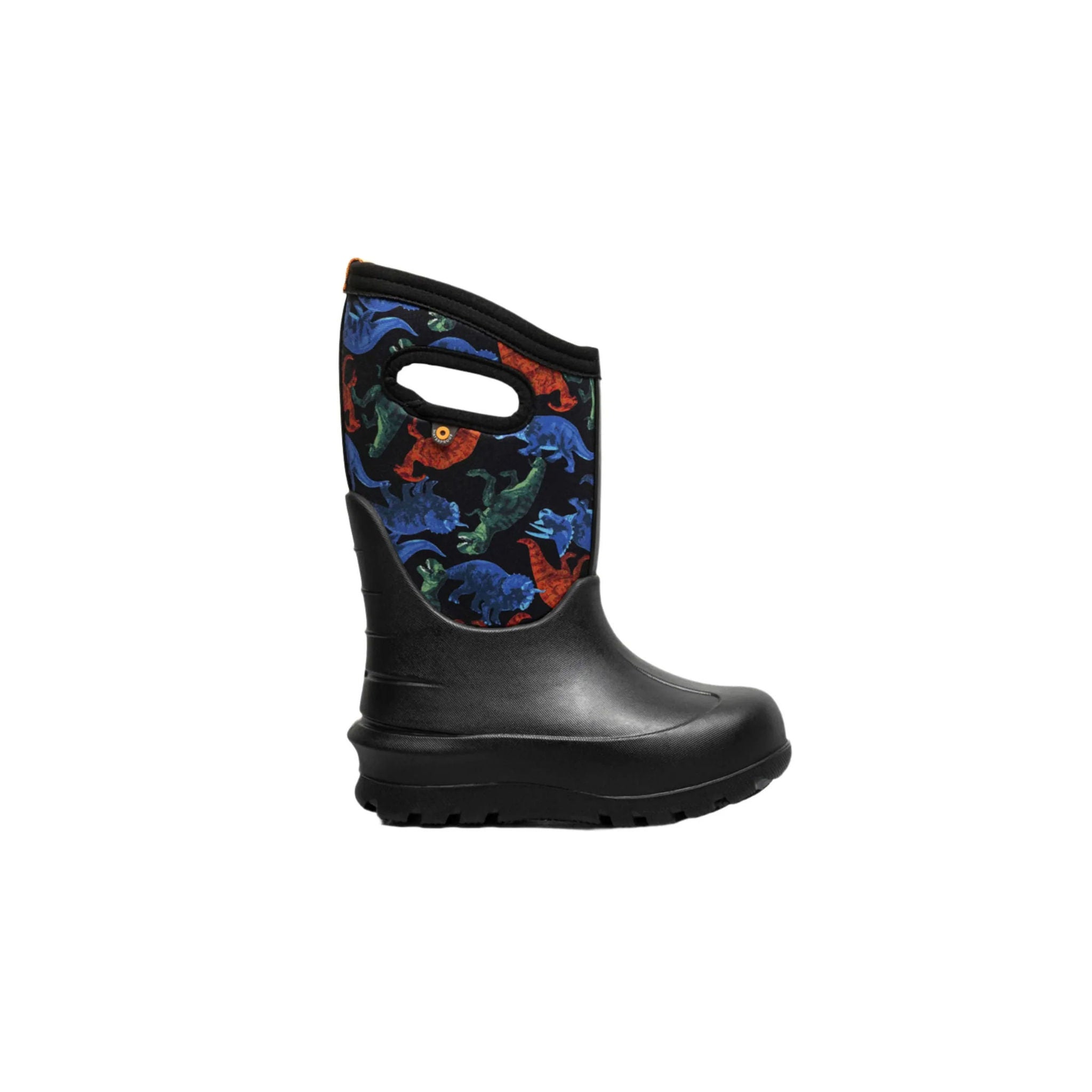 Bogs Kids' Neo Classic Real Dino Waterproof Winter Boots - Black Multi by Lenny's Shoe & Apparel